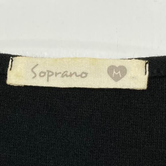 NWOT SOPRANO Dress M Crystal Beaded Flutter Sleeve Fit & Flare Pleated Knee - Picture 2 of 5